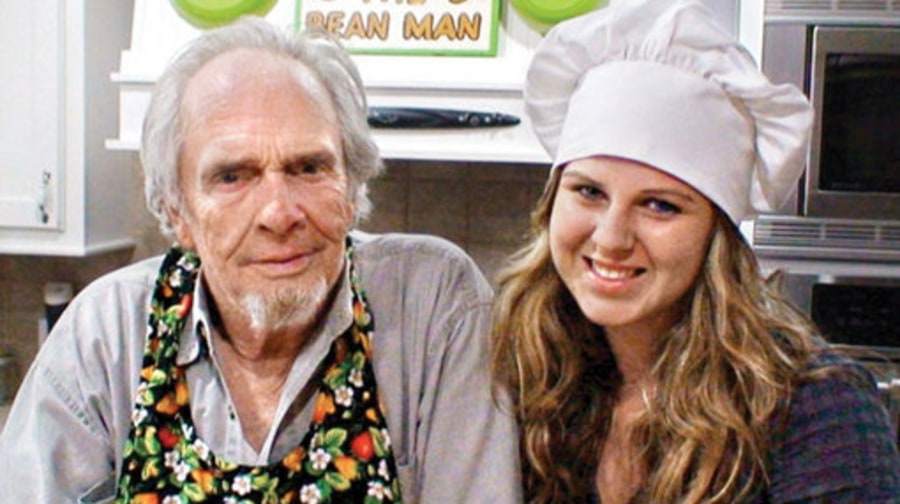 Merle with his daughter Janesa at their home in August of 2009.