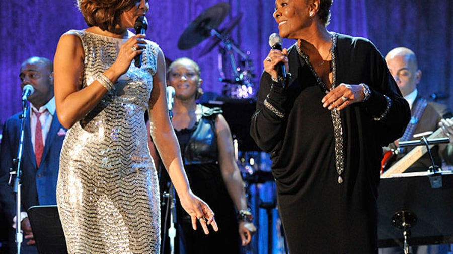 Whitney Houston and Dionne Warwick