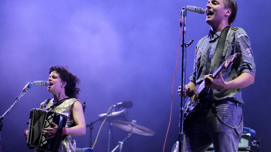 Regine Chassagne and Win Butler