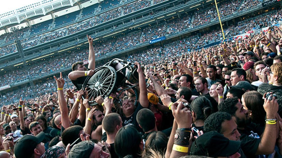 Wheelchair Crowd-Surfing