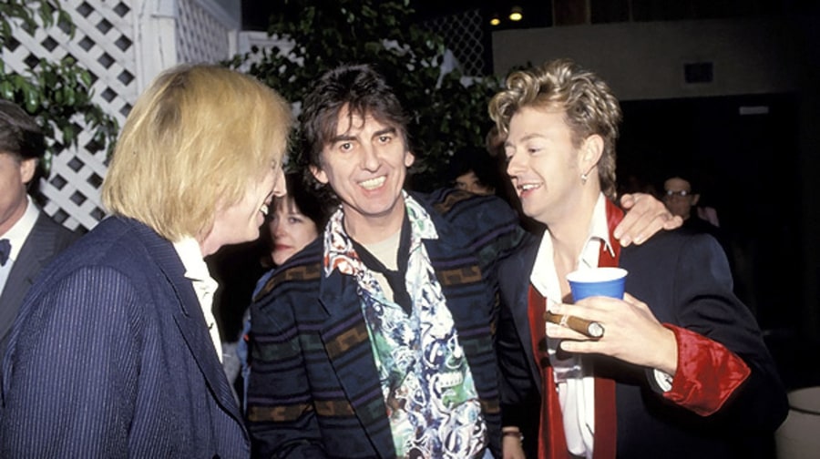 George Harrison and Brian Setzer