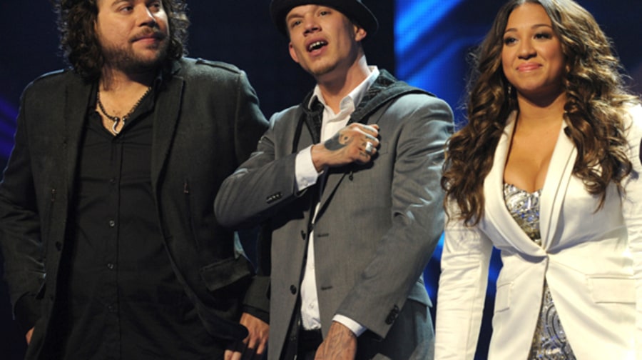 Josh Krajcik, Melanie Amaro and Chris Rene