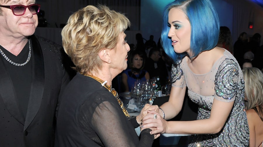 Elton John, Cloris Leachman and Katy Perry