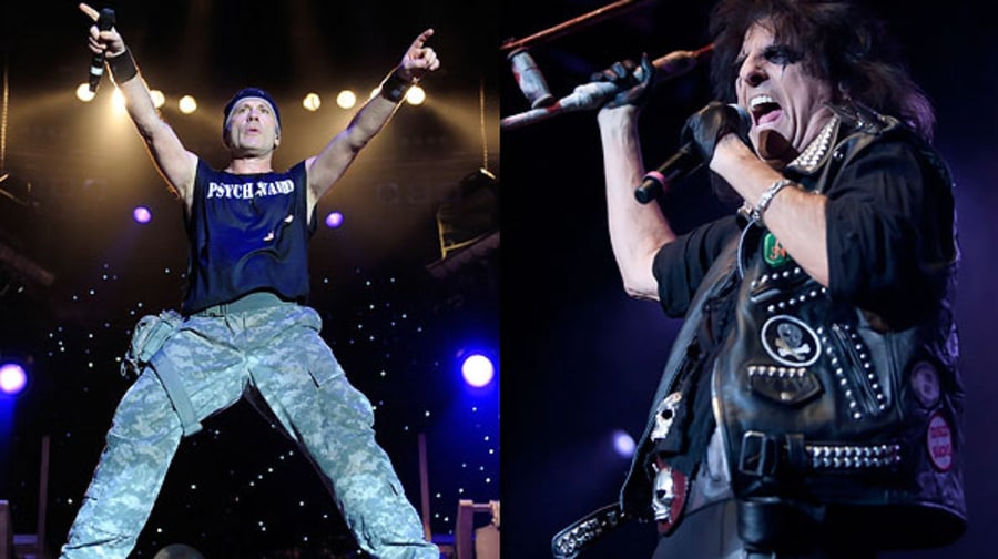 Iron Maiden and Alice Cooper