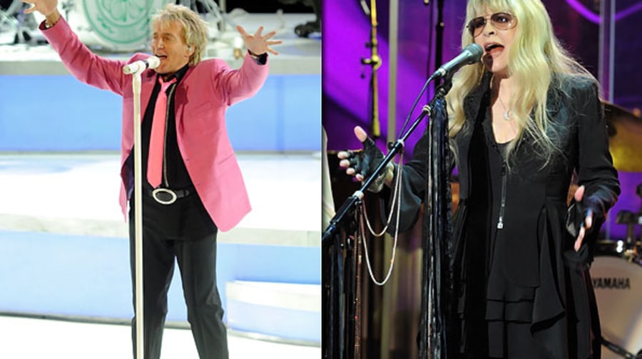 Rod Stewart and Stevie Nicks