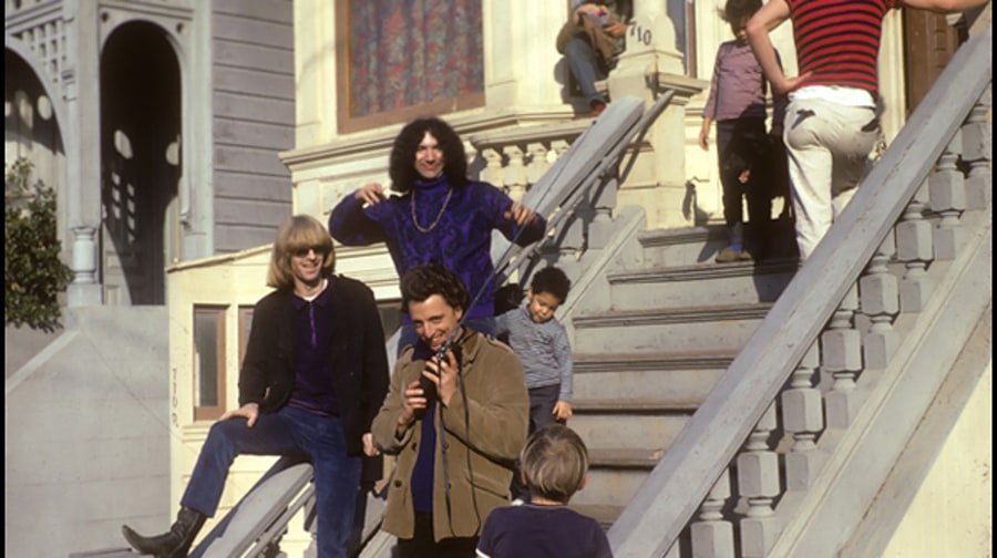 1966: On the steps at 710