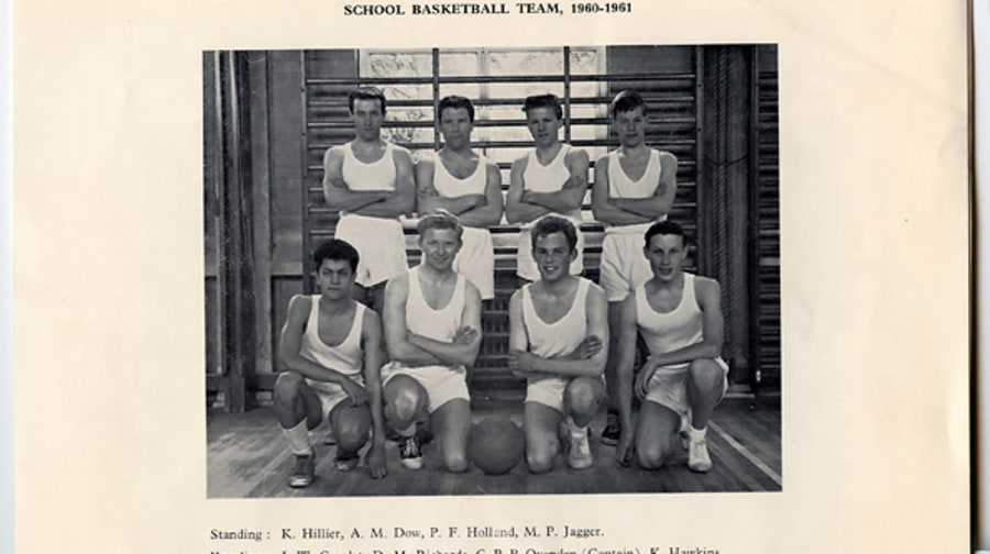 Mick Jagger's Basketball Team Photo (1961)