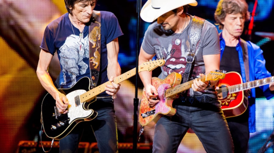 Ronnie Wood and Brad Paisley