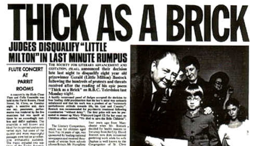 8. Jethro Tull, 'Thick As a Brick'