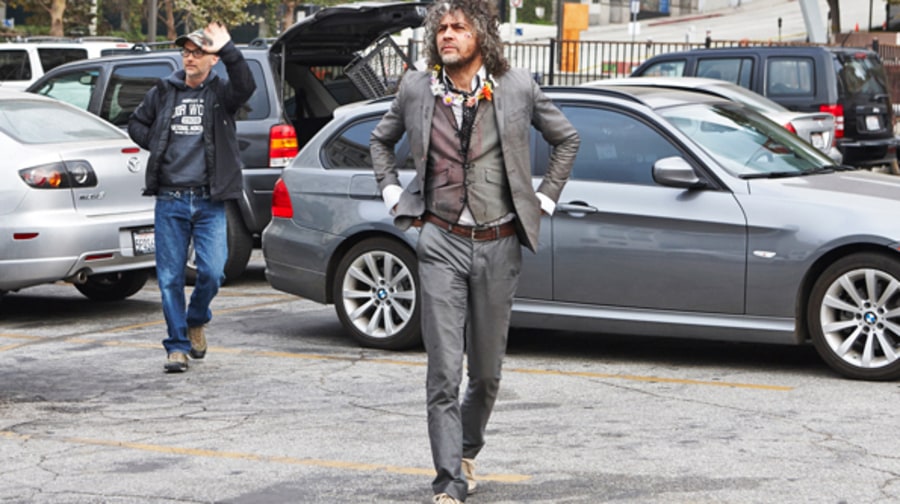 Arriving on Set