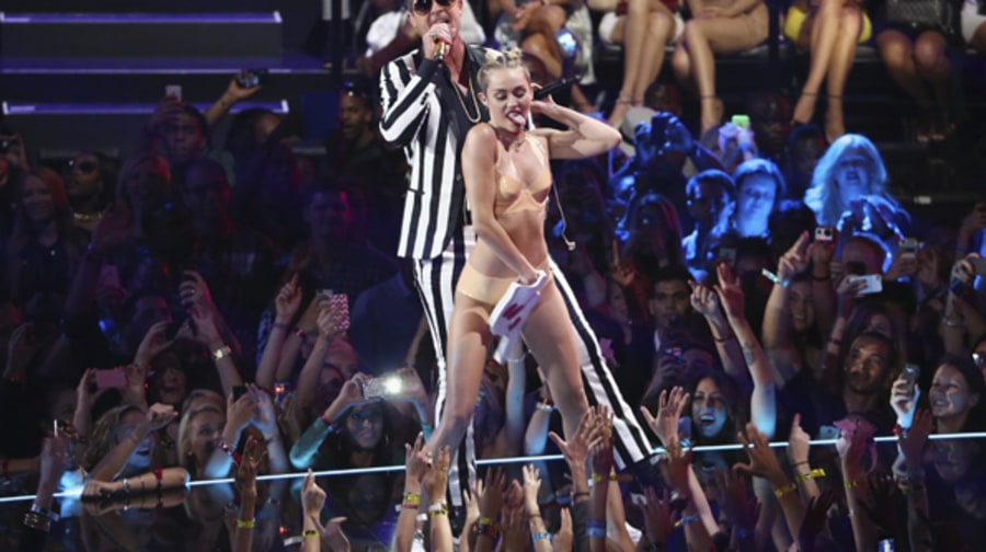 Miley Cyrus and Robin Thicke