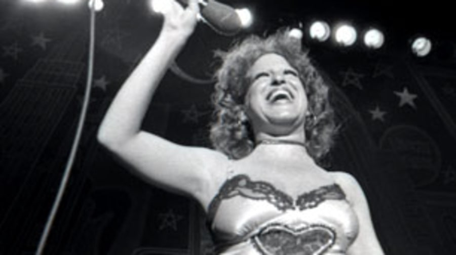 1972 Bette Midler invents a whole new style of rock & roll cool