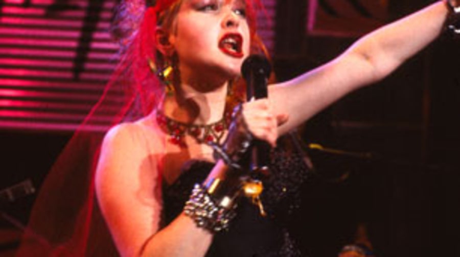 1983 Cyndi Lauper has fun