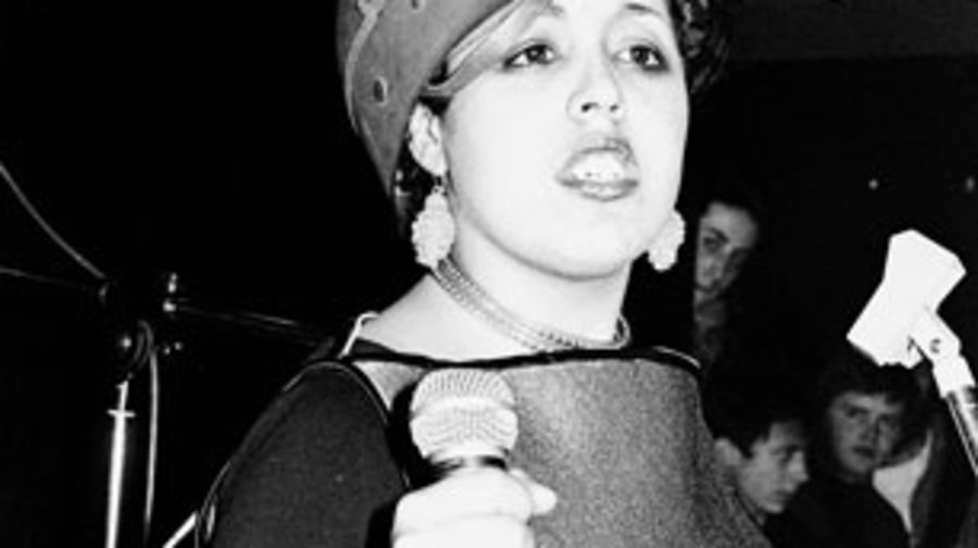 1978 Poly Styrene, a London kid with braces, rocks out with X-Ray Spex