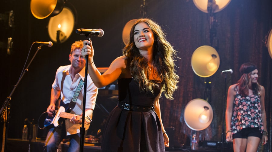 Lucy Hale Puts on a 'Pretty Little' Show in L.A.: Behind-the-Scenes Photos