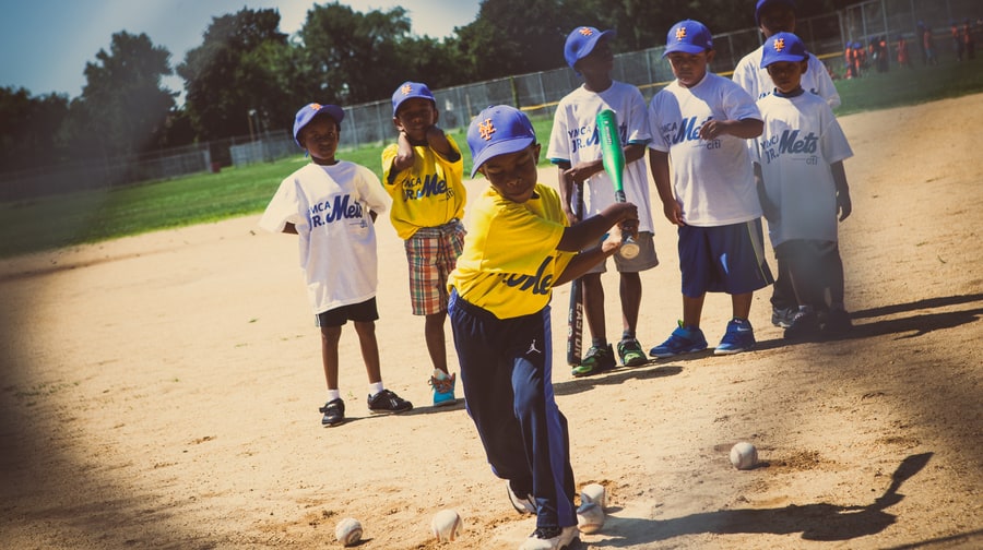 Trying to Impress Mr. Met