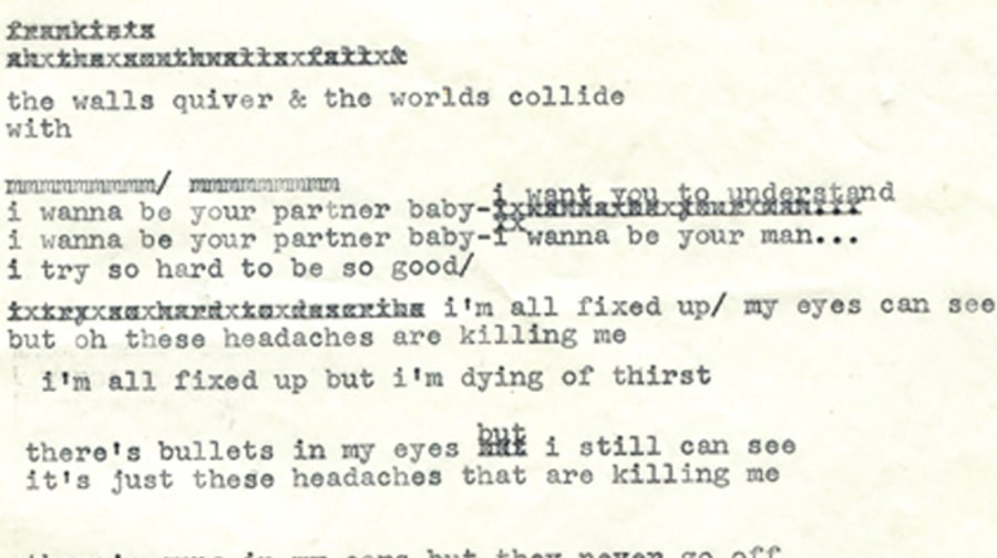 Previously Unseen Bob Dylan Lyrics From 1965