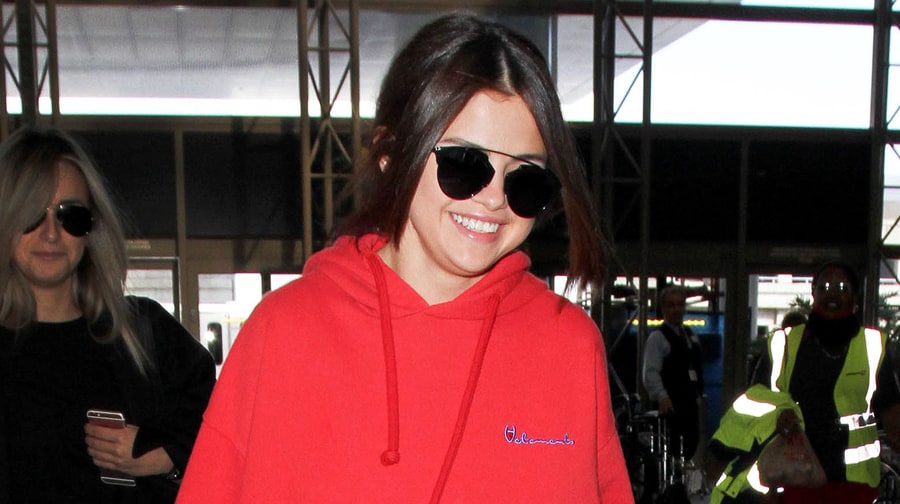 Selena Gomez Travels in Sweats Just Like Us — Except Hers are $1,400