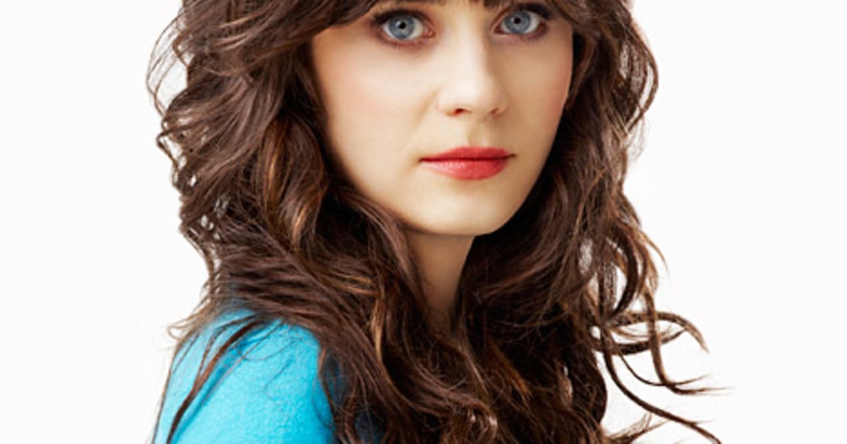 Beauty Crush Jess Day's Signature Bangs and Red Lipstick Us Weekly