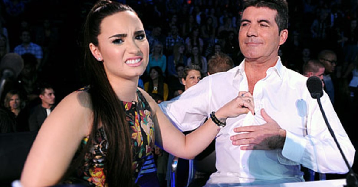 Demi Lovato And Simon Cowell Funniest Moments Demi Lovato, Simon Cowell Bicker on X Factor: Contestants React! - Us