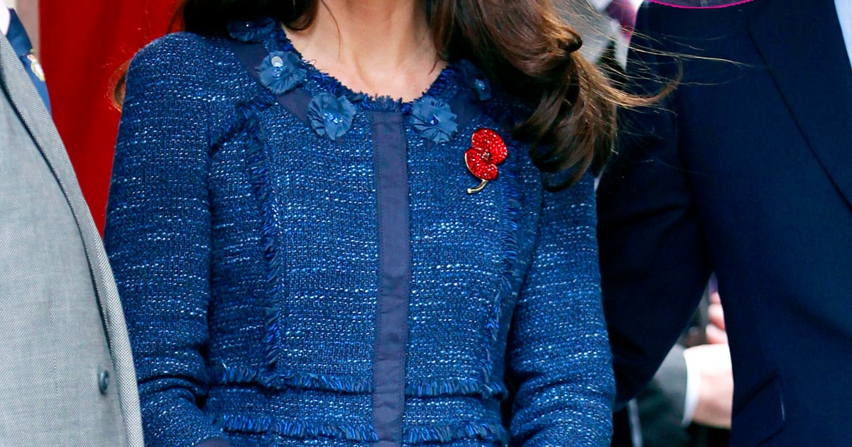 Navy tweed jacket Kate Middleton's Style for Less Go Duchess on a Budget Us Weekly
