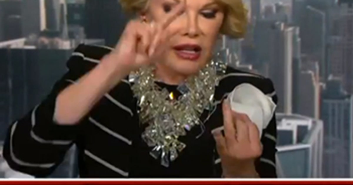 Joan Rivers Storms Out of CNN Interview, Tells Off Anchor Video Us
