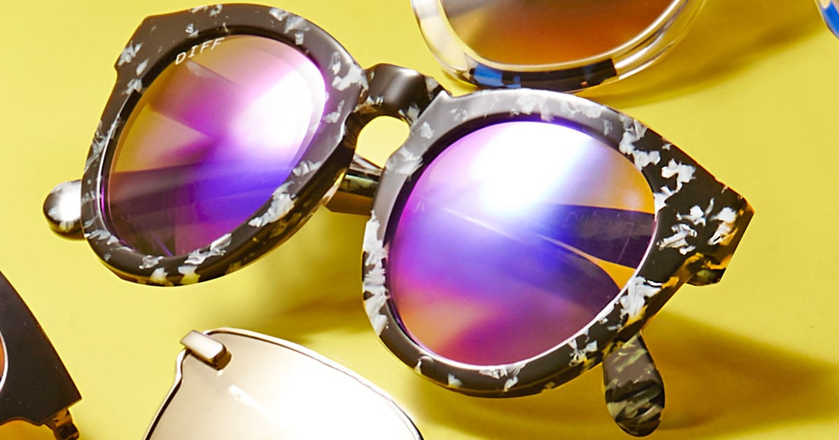 Diff Eyewear's Dime Black/White Frame Shades 10 Statement Sunglasses