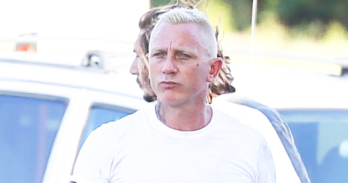 Daniel Craig Is Unrecognizable With Platinum Hair, Tattoos - Us Weekly Daniel Craig