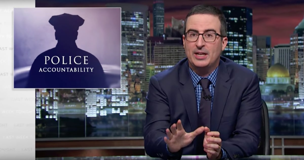 Watch John Oliver Argue Against 'Bad Apples' Police Defense - RollingStone.com