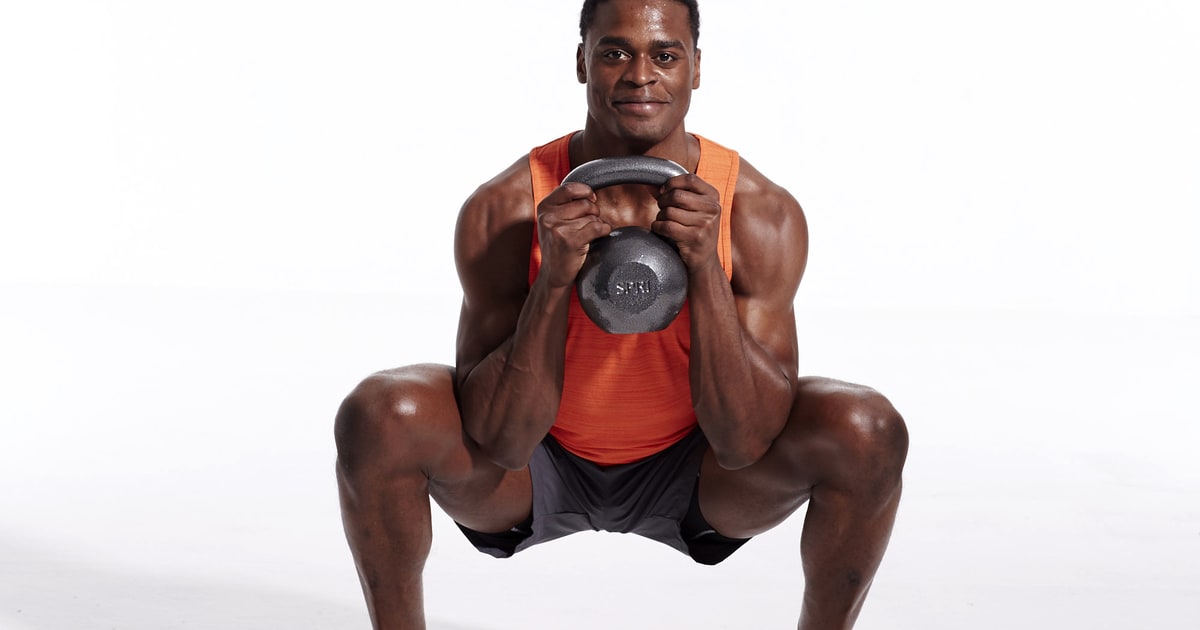 Kettlebell Goblet Squat with Calf Raise The Knee Workout Give Your