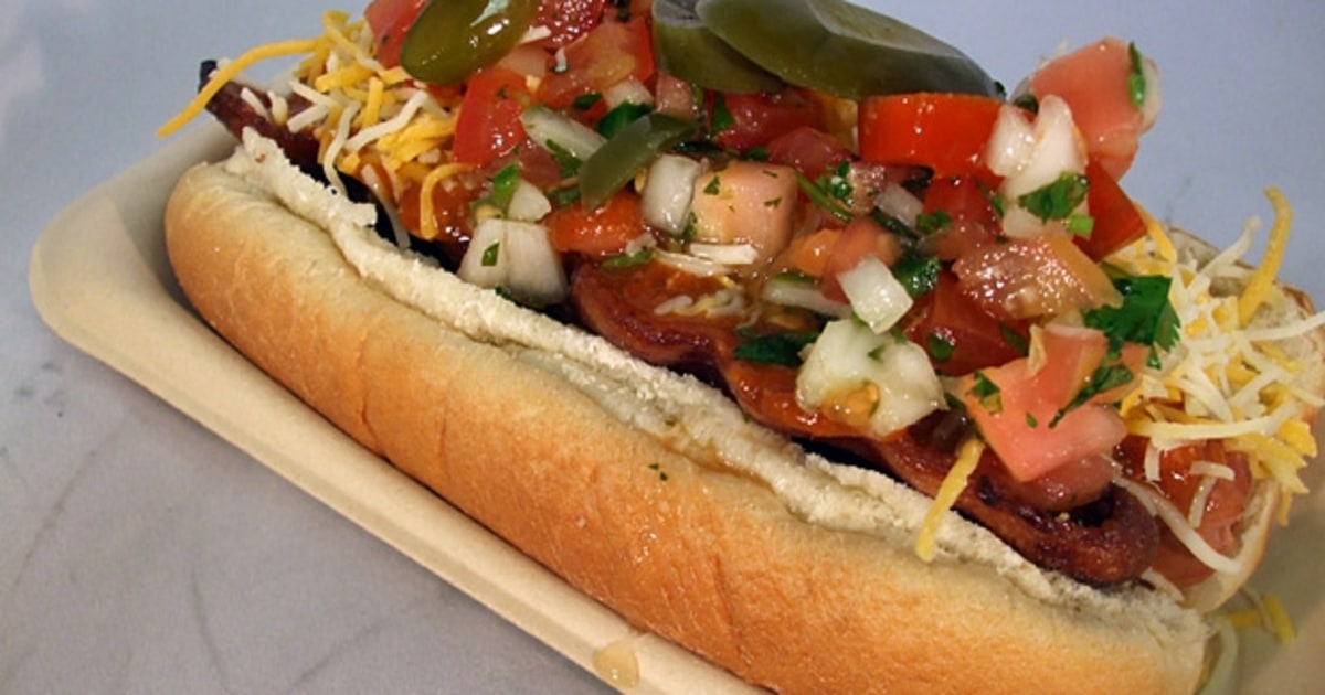 Halo Dog (Angel Stadium, Anaheim) Best Baseball Stadium Food Men's Journal