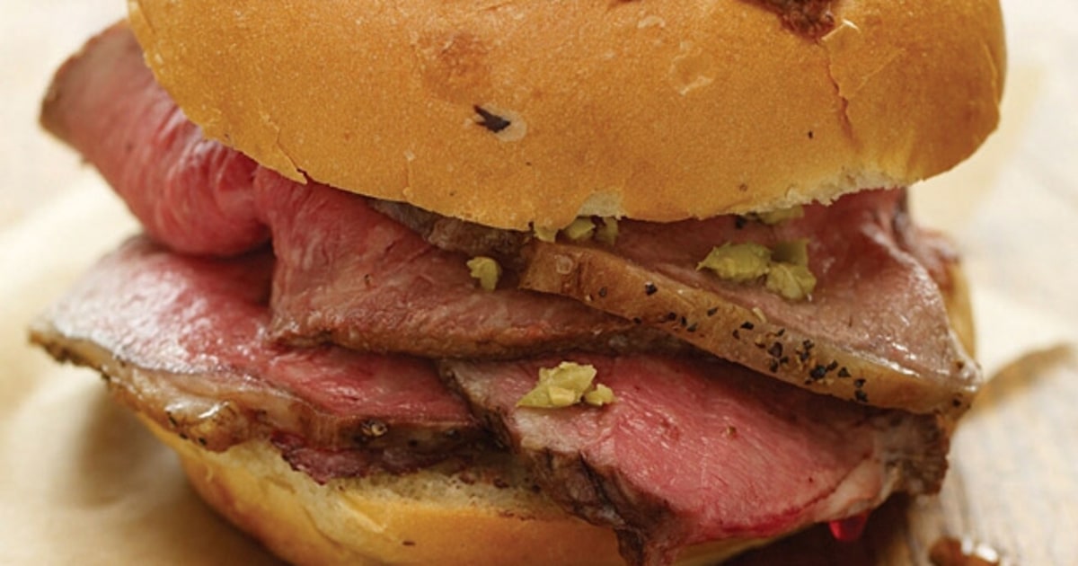 Prime Beef Sandwich (Lobel's, Yankee Stadium, New York) Best Baseball Stadium Food Men's Journal