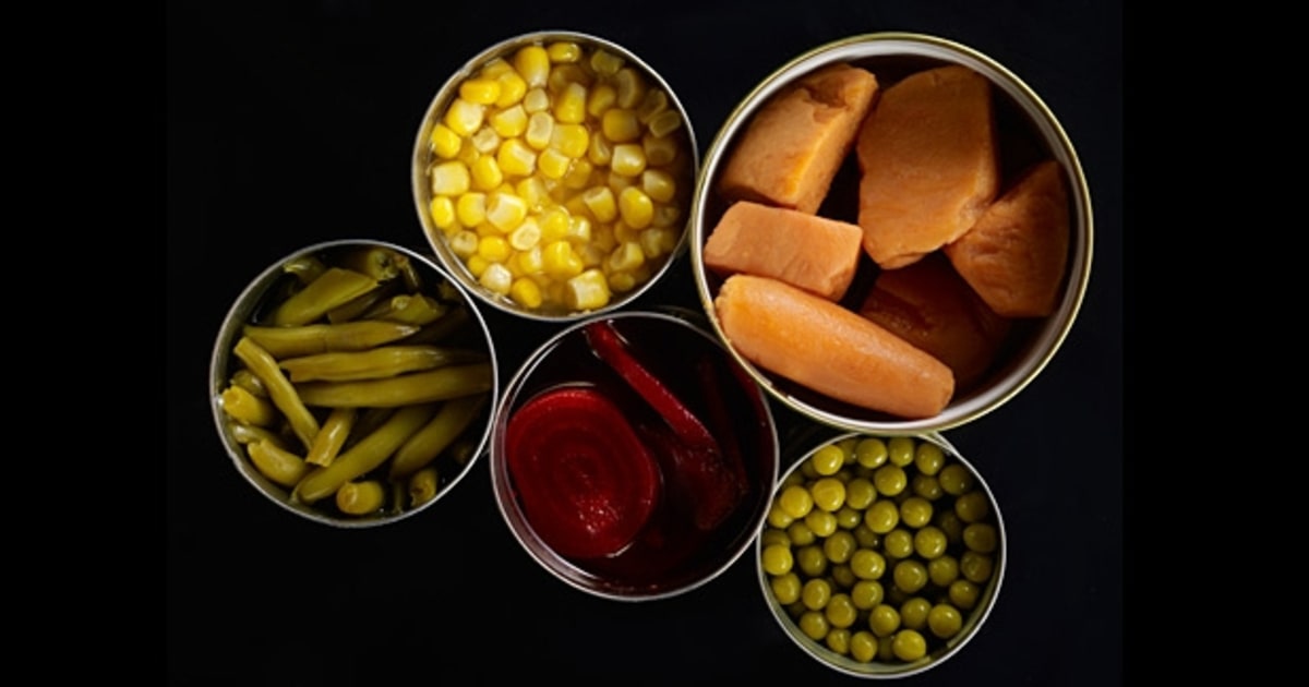 Canned foods and plastic containers The Most Toxic Household Products