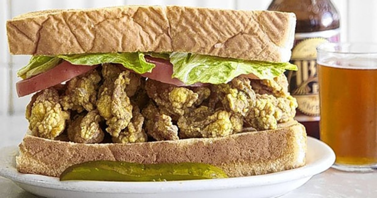 Casamento's, "Oyster Loaf", New Orleans, LA The 50 Best Sandwiches in America Men's Journal