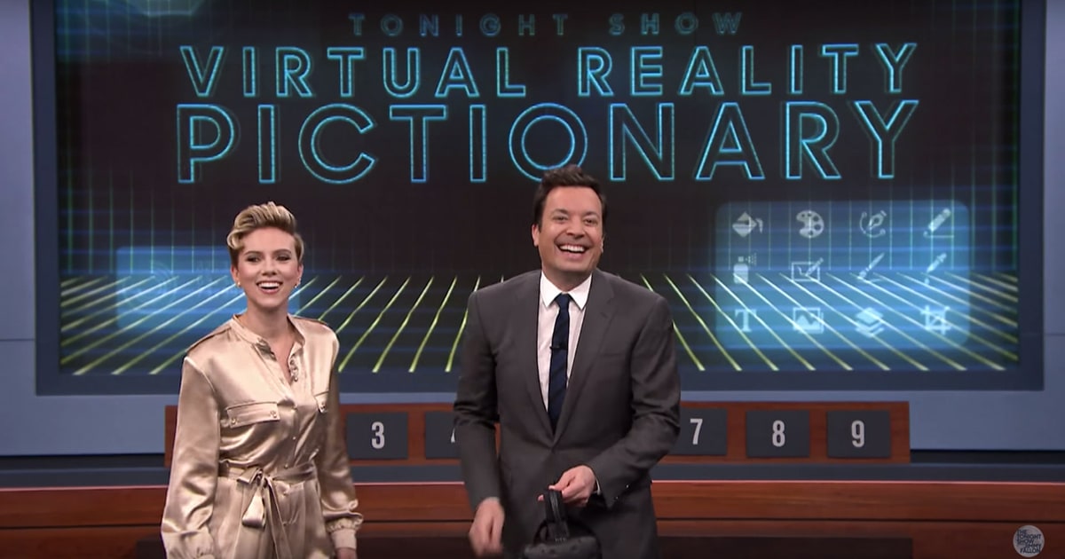 watch johansson play 39 virtual reality pictionary dove sketch