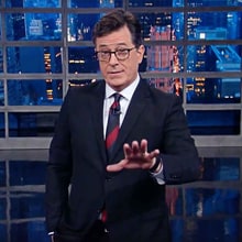 Colbert: The One Word That Sums Up Trump, Clinton Debate
