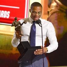 Watch Russell Westbrook's Emotional NBA MVP Acceptance Speech